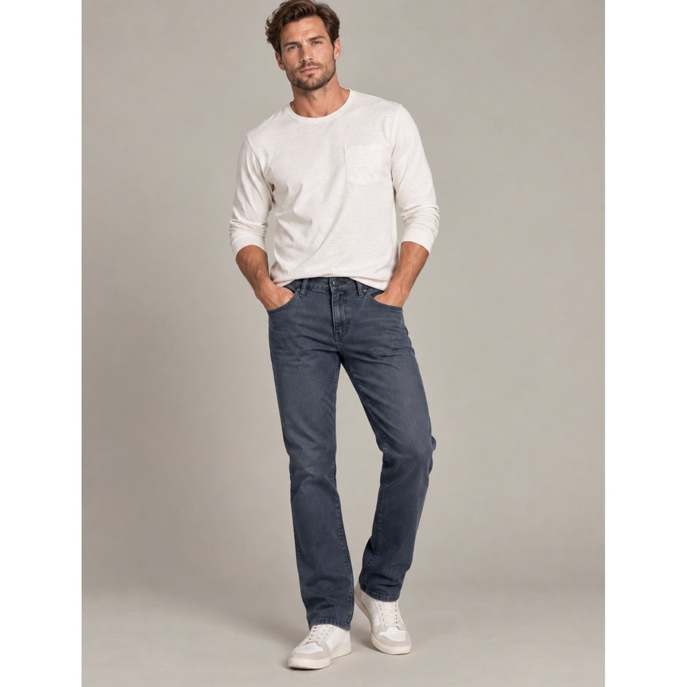 34 Heritage Charisma Jeans 36x34 Blue Pants Comfort Rise Straight High End $218